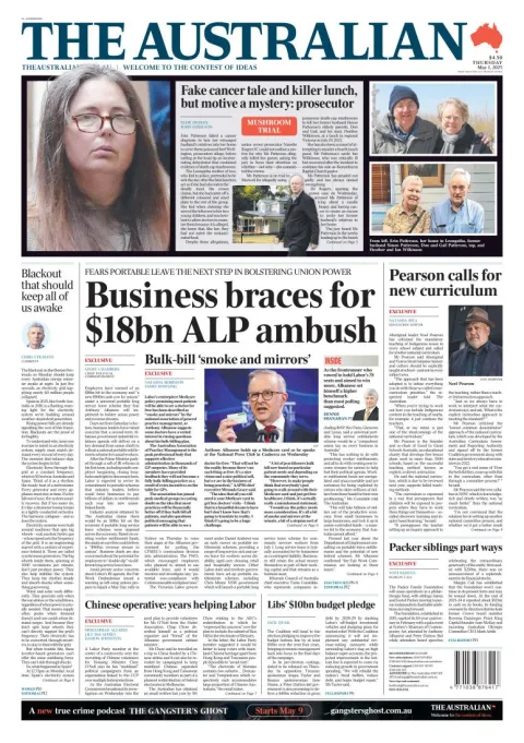 Portada de The Australian