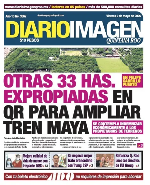 Portada de Diario Imagen Quintana Roo
