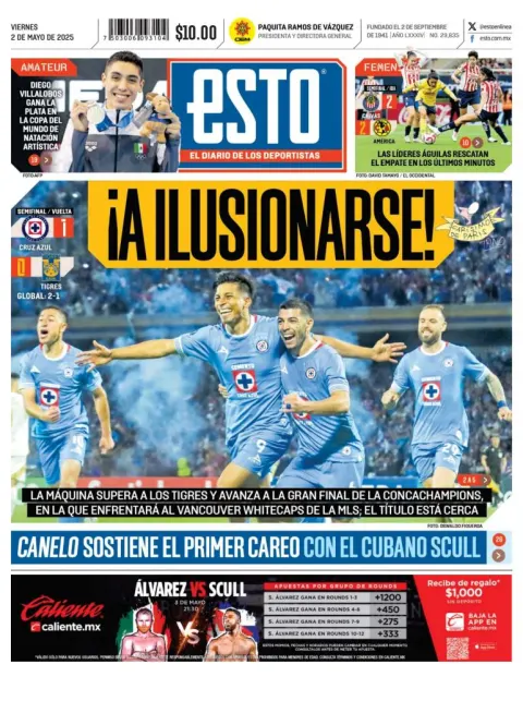 Portada de Esto del viernes, 2 de mayo de 2025