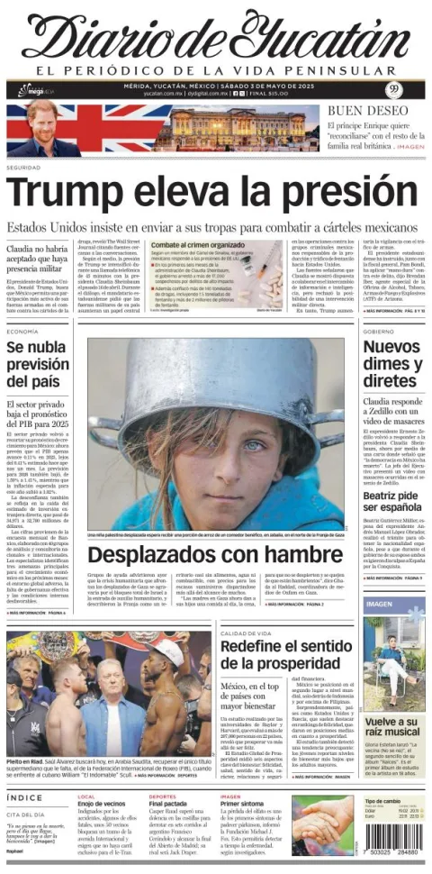 Portada de Diario de Yucatán