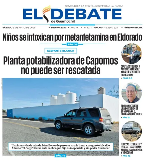 Portada de El Debate de Guamuchil