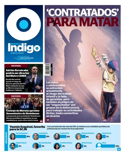 Portada de Reporte Indigo del lunes, 5 de mayo de 2025