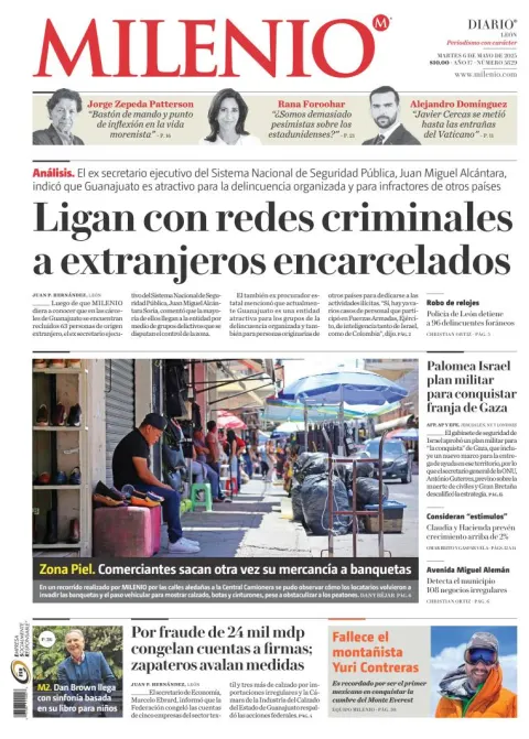 Portada de Milenio Leon del martes, 6 de mayo de 2025