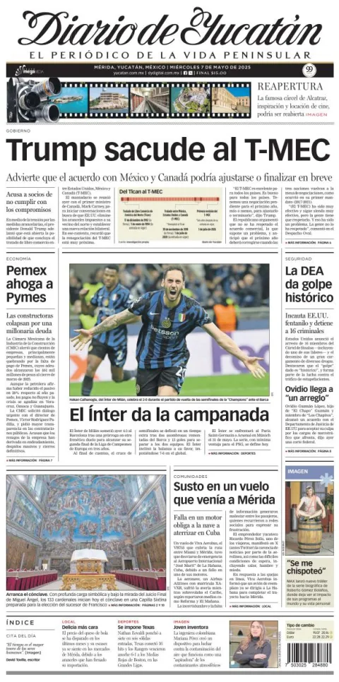 Portada de Diario de Yucatán