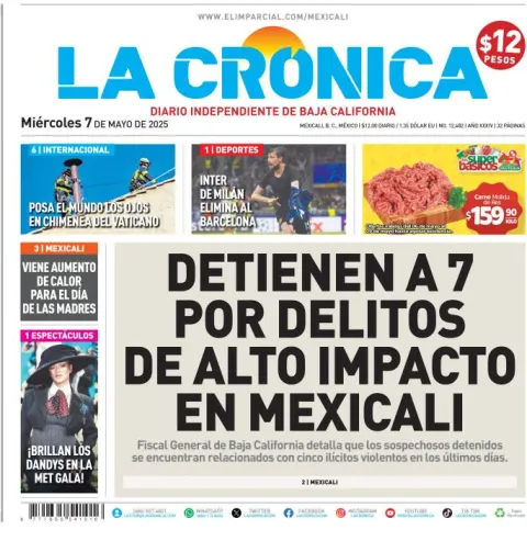 Portada de La Cronica