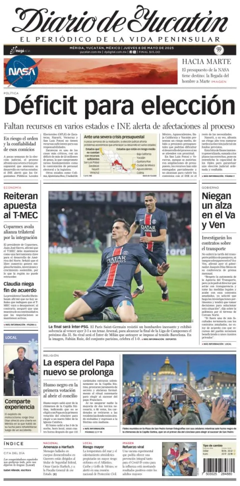 Portada de Diario de Yucatán