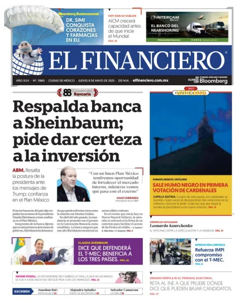 Portada de El Financiero
