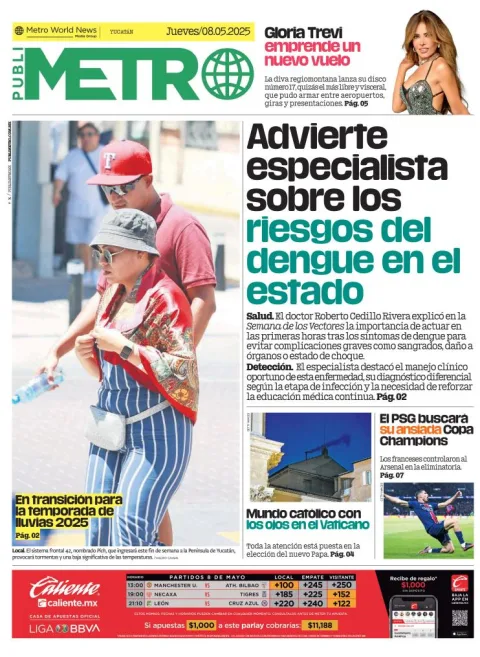 Portada de Publimetro Merida