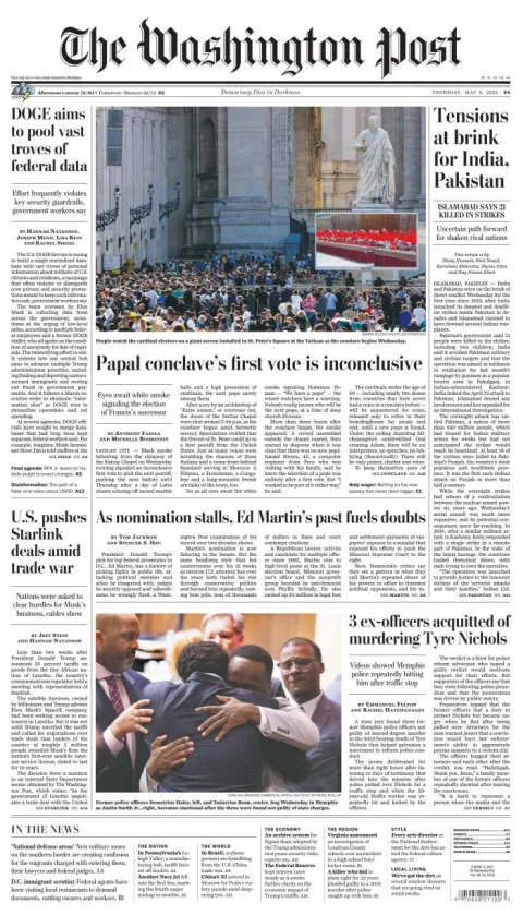 Portada de The Washington Post