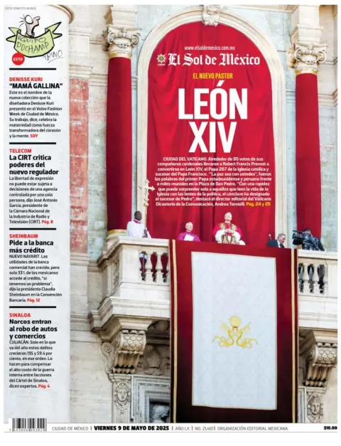 Portada de El Sol de Mexico