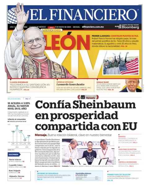 Portada de El Financiero