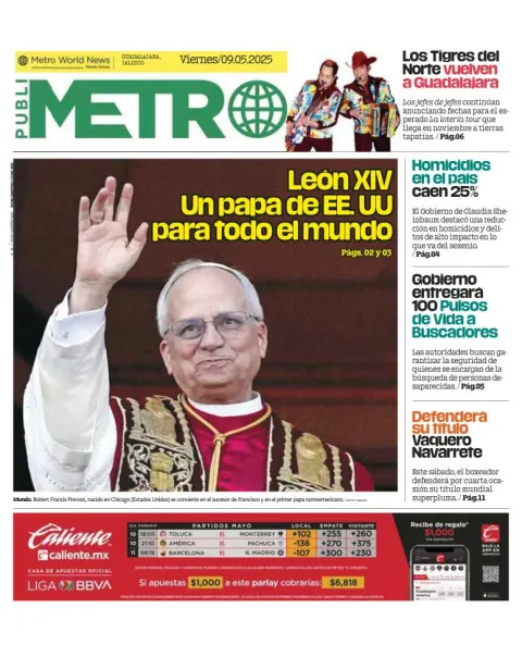 Portada de Publimetro Guadalajara