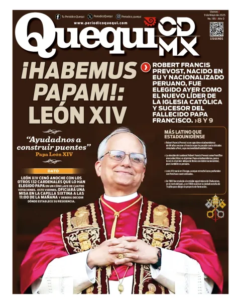 Portada de Quequi CDMX del viernes, 9 de mayo de 2025
