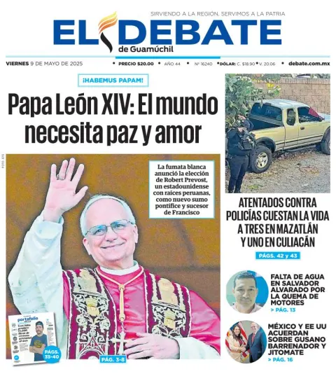 Portada de El Debate de Guamuchil