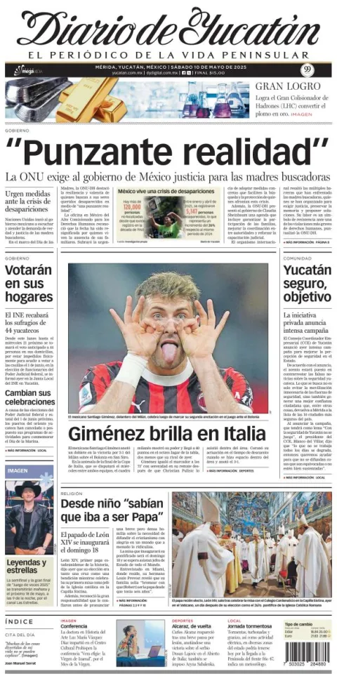 Portada de Diario de Yucatán