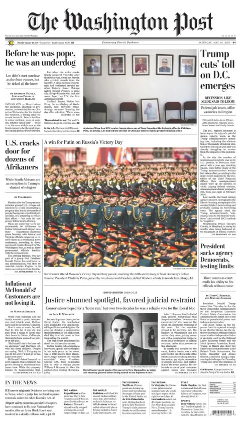 Portada de The Washington Post