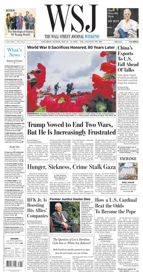 Portada de The Wall Street Journal