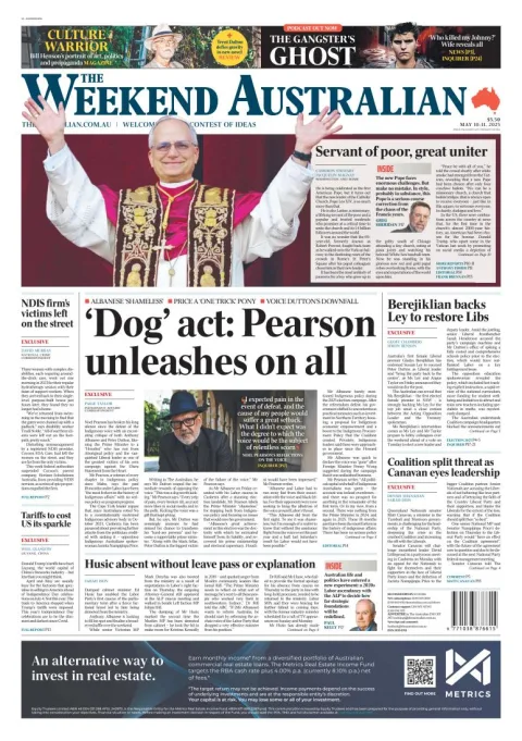Portada de The Australian
