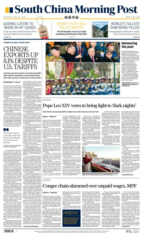 Portada de South China Morning Post