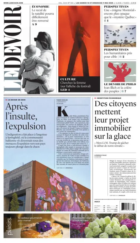 Portada de Le Devoir