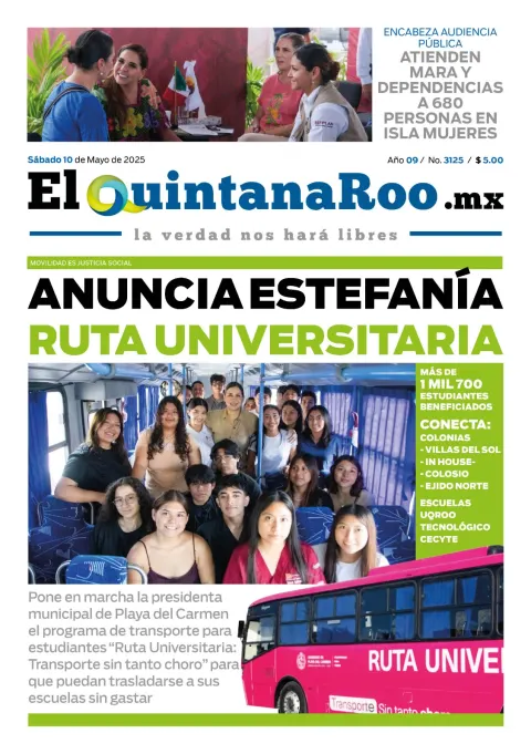 Portada de El Quintana Roo (portada)