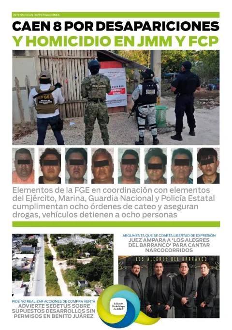 Portada de El Quintana Roo (contraportada)