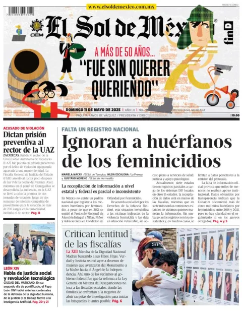Portada de El Sol de Mexico