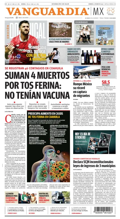 Portada de Vanguardia