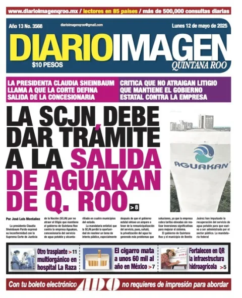 Portada de Diario Imagen Quintana Roo