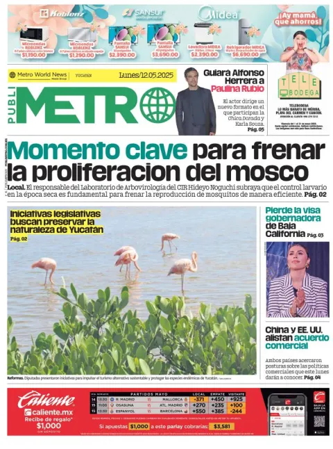 Portada de Publimetro Merida