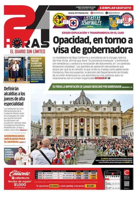 Portada de 24 Horas
