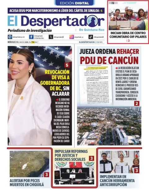 Portada de El Despertador de Quintana Roo