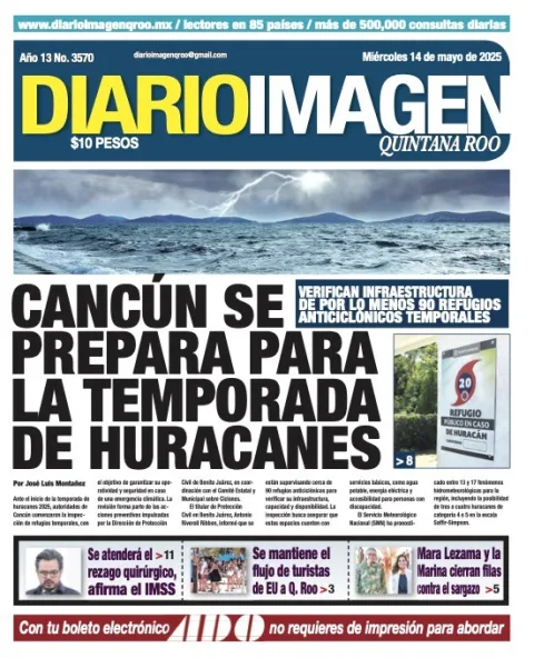 Portada de Diario Imagen Quintana Roo