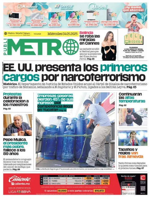 Portada de Publimetro Merida