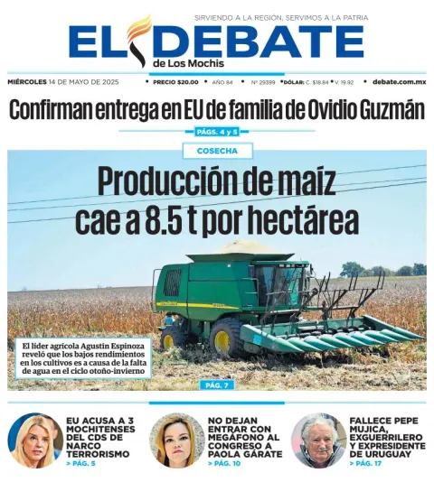 Portada de El Debate de los Mochis