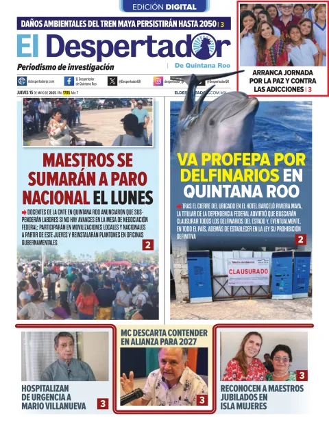 Portada de El Despertador de Quintana Roo