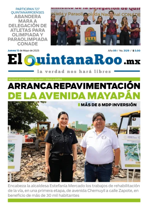 Portada de El Quintana Roo (portada)