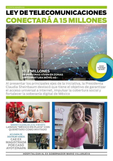 Portada de El Quintana Roo (contraportada)