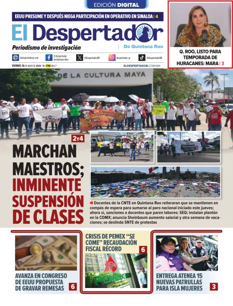 Portada de El Despertador de Quintana Roo