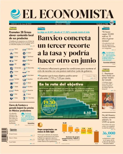 Portada de El Economista