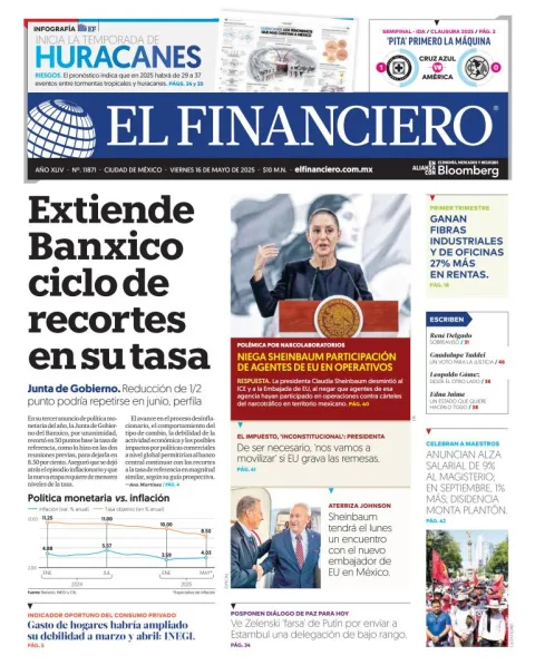 Portada de El Financiero