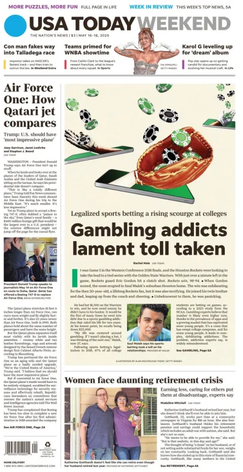 Portada de Usa Today