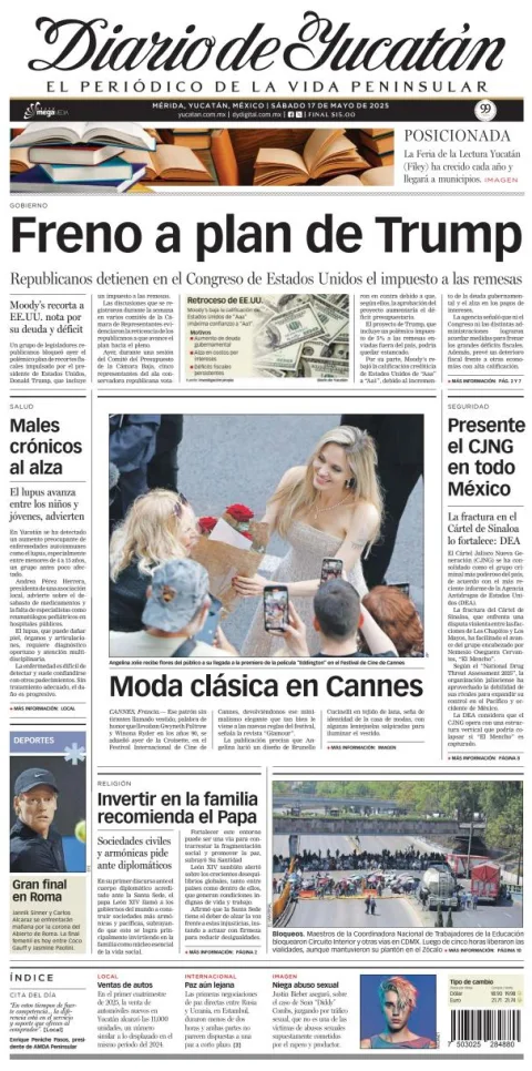 Portada de Diario de Yucatán