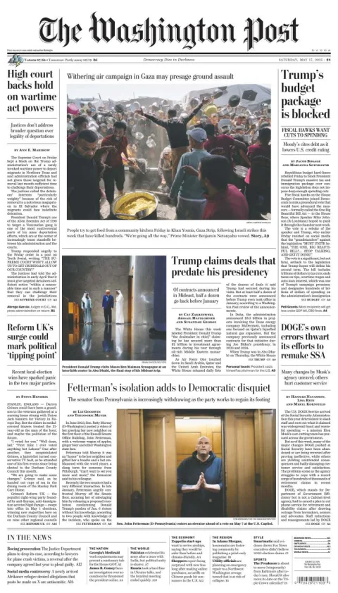 Portada de The Washington Post