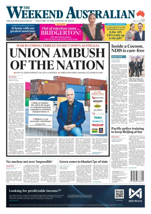 Portada de The Australian