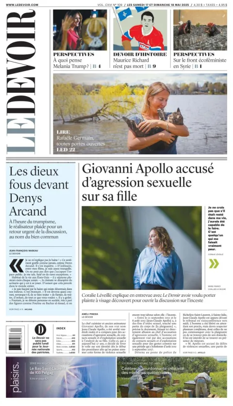 Portada de Le Devoir