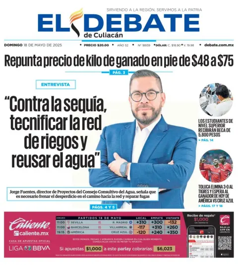 Portada de El Debate de Culiacan
