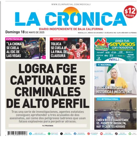 Portada de La Cronica