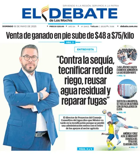 Portada de El Debate de los Mochis