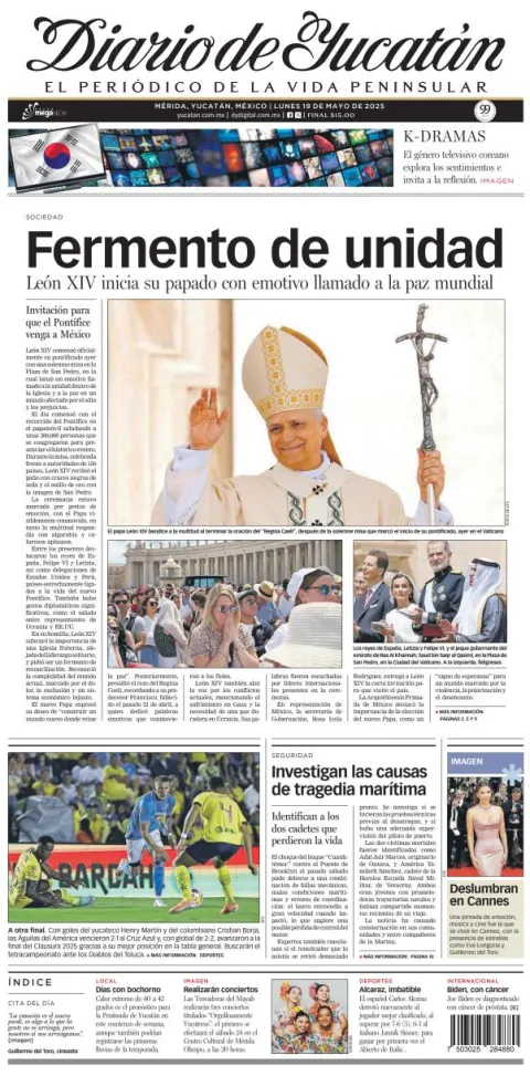 Portada de Diario de Yucatán